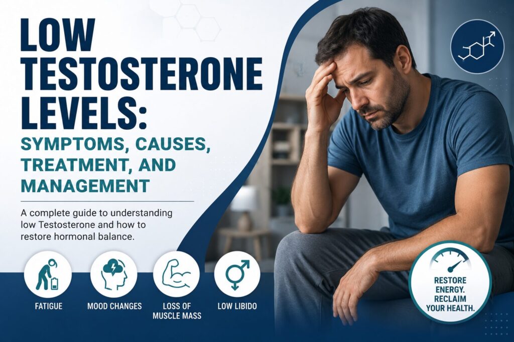 Low Testosterone Levels Symptoms, Causes, Treatment, and Management